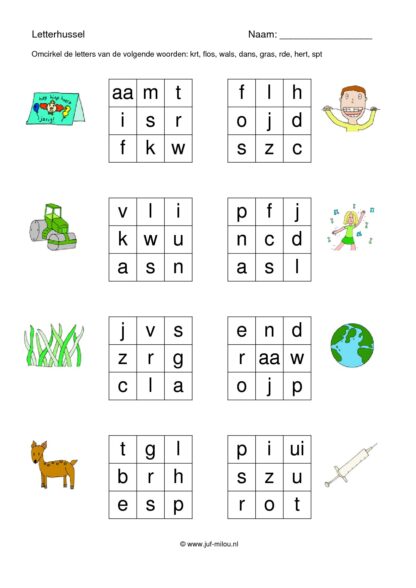Letterhussel 4 letters (zonder woord) - Afbeelding 3