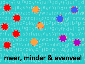 Meer, minder en evenveel