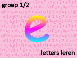 Letters leren - Letter e