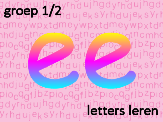 Letters leren - Letter ee