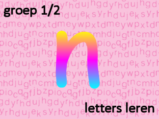 Letters leren - Letter n