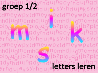 Letters leren [ set ] i - m - k - s