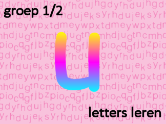 Letters leren - Letter u