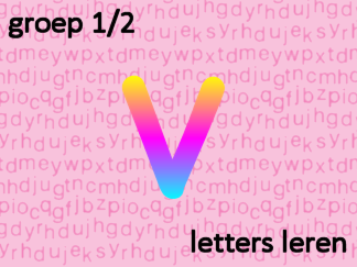 Letters leren - Letter v