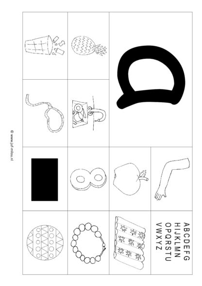 Letters leren [ set ] w - o - a - u - j - Afbeelding 4