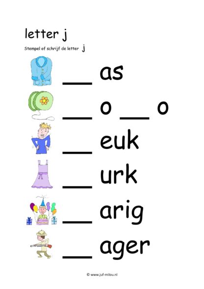 Letters leren - Letter j - Afbeelding 5