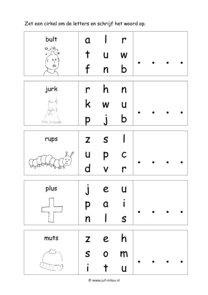 Letters leren - Letter u - Afbeelding 3