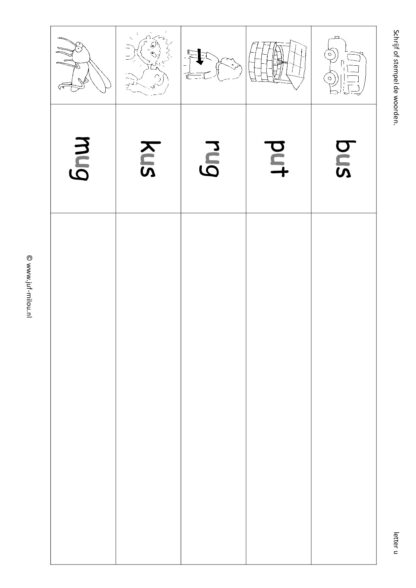 Letters leren - Letter u - Afbeelding 6