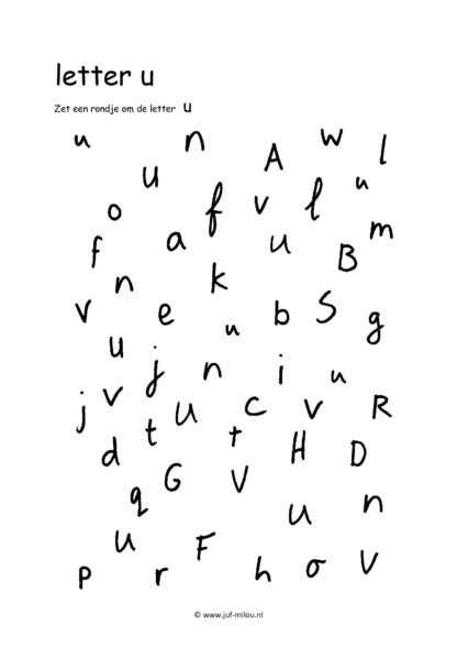 Letters leren - Letter u - Afbeelding 8