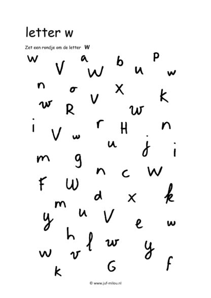 Letters leren - Letter w - Afbeelding 8
