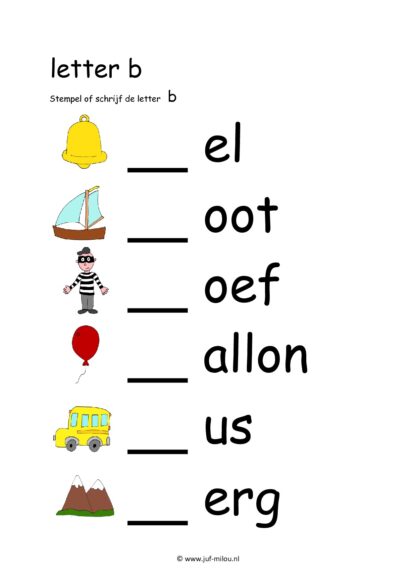 Letters leren - Letter b - Afbeelding 6