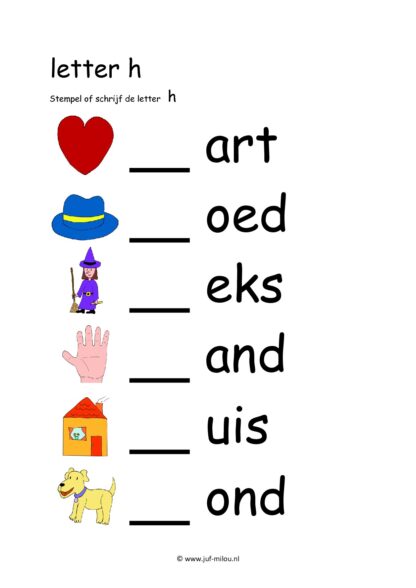 Letters leren - Letter h - Afbeelding 5