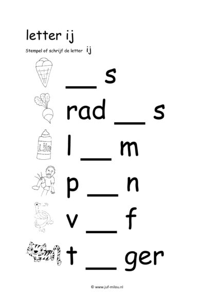 Letters leren - Letter ij - Afbeelding 5