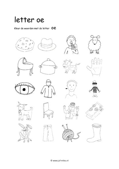 Letters leren - Letter oe - Afbeelding 3