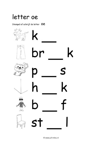 Letters leren - Letter oe - Afbeelding 4