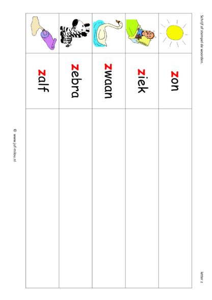 Letters leren - Letter z - Afbeelding 6