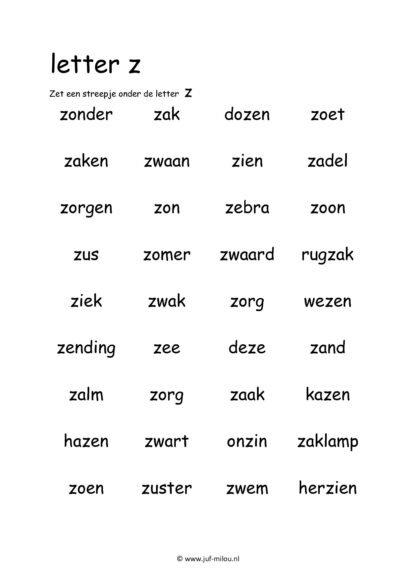 Letters leren - Letter z - Afbeelding 8