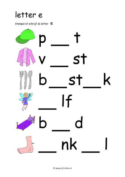 Letters leren - Letter e - Afbeelding 7
