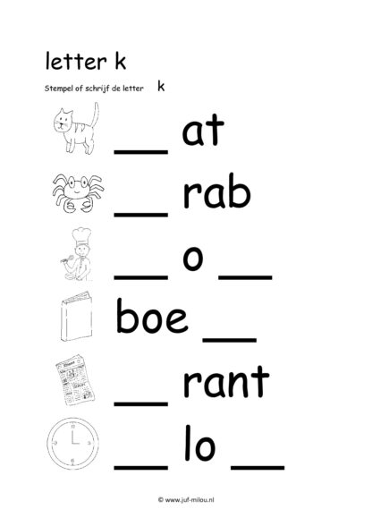 Letters leren - Letter k - Afbeelding 7