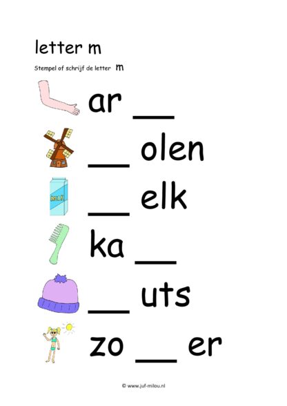 Letters leren - Letter m - Afbeelding 6