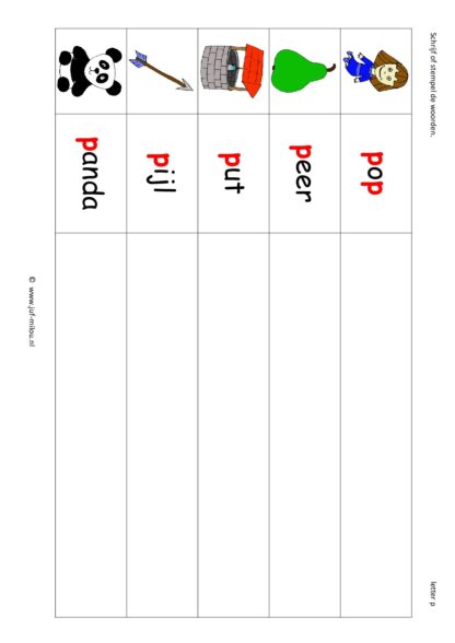 Letters leren - Letter p - Afbeelding 8