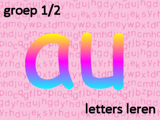 Letters leren - Letter au