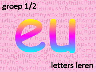 Letters leren - Letter eu