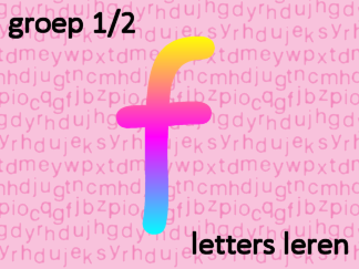 Letters leren - Letter f