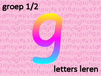 Letters leren - Letter g