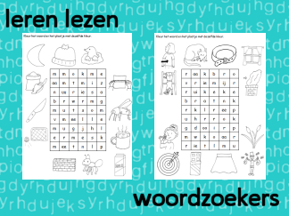 Leren lezen - Woordzoekers
