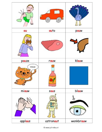 Letters leren - Letter au - Afbeelding 4