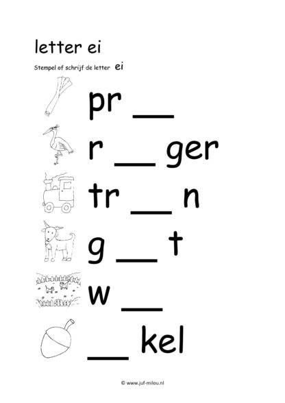 Letters leren - Letter ei - Afbeelding 3