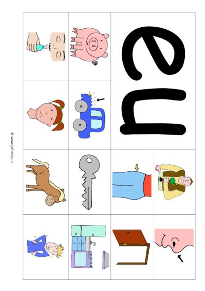 Letters leren [ set ] eu - ie - l - ou - uu - Afbeelding 2