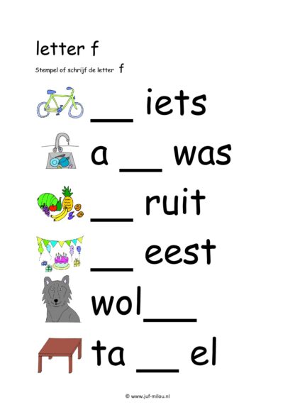 Letters leren - Letter f - Afbeelding 5