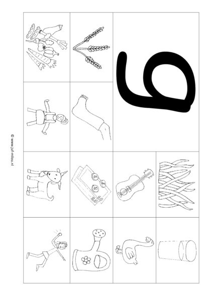 Letters leren [ set ] g - au - ui - f - ei - Afbeelding 2