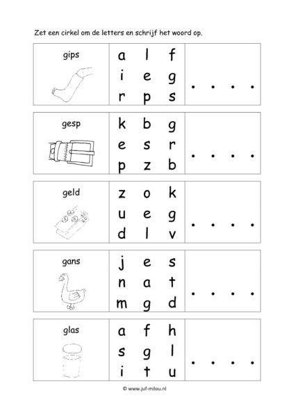 Letters leren - Letter g - Afbeelding 4