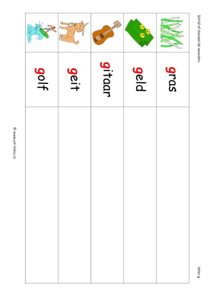 Letters leren - Letter g - Afbeelding 5