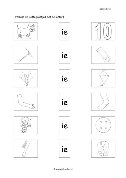 Letters leren - Letter ie - Afbeelding 3