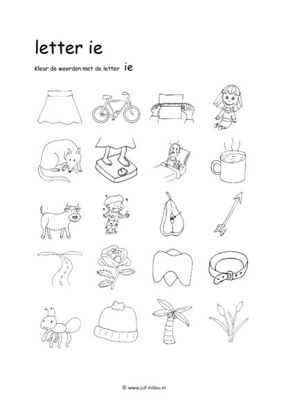 Letters leren - Letter ie - Afbeelding 4