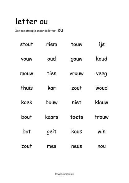 Letters leren - Letter ou - Afbeelding 4