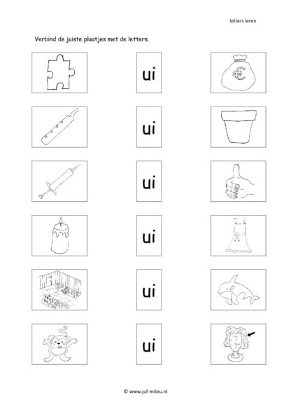 Letters leren - Letter ui - Afbeelding 3
