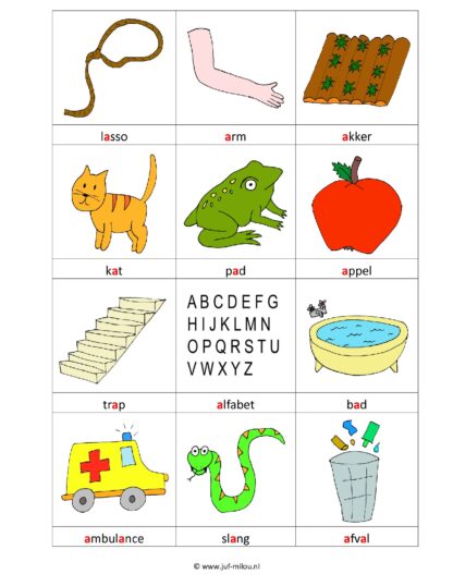 Letters leren - Woordkaartjes - Afbeelding 2