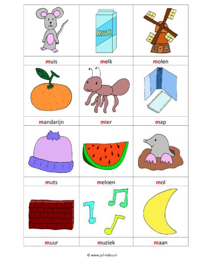 Letters leren - Woordkaartjes - Afbeelding 4
