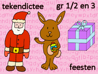 Tekendictee - Feestdagen
