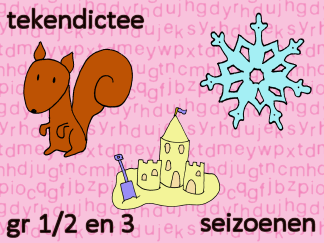 Tekendictee - Seizoenen