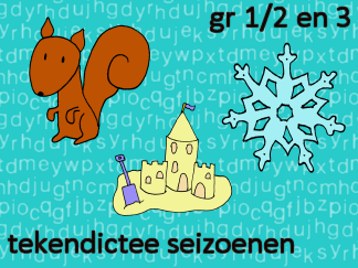 Tekendictee - Seizoenen