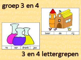 Lettergrepen (3 en 4 lettergrepen)