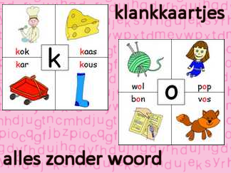 Klankkaartjes set alle klanken - zonder woord
