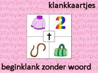 Klankkaartjes beginklank - zonder woord