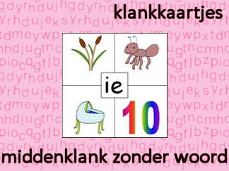 Klankkaartjes middenklank - zonder woord